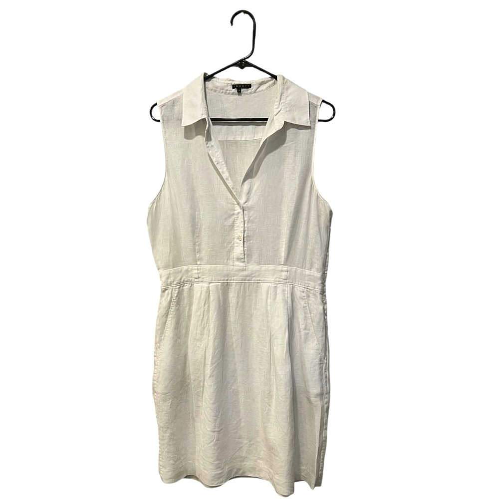 Theory dress white linen size 12